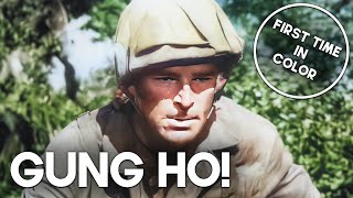 Gung Ho  COLORIZED  Randolph Scott  Classic Movie