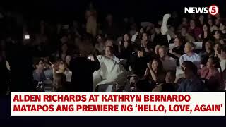 Alden Richards at Kathryn Bernardo sa Hello Love Again premiere