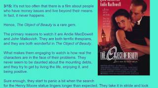 Movie Review The Object of Beauty 1991 HD