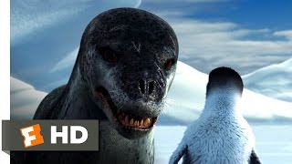 Happy Feet 310 Movie CLIP  Leopard Seal Chase 2006 HD