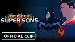 Batman and Superman Battle of the Super Sons  Official Clip 2022 Jack Griffo Troy Baker