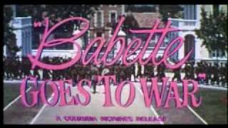 1959  Babette Goes To War  Movie Trailer