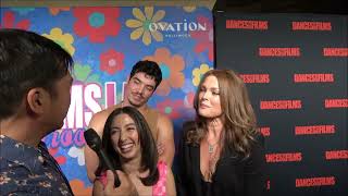 Dina Meyer Aaron Dominguez and Julia Tolchin Carpet Interview for Katies Mom  DWF 2023