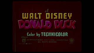 Donald Duck  Bearly Asleep 1955  Academy ratio titles