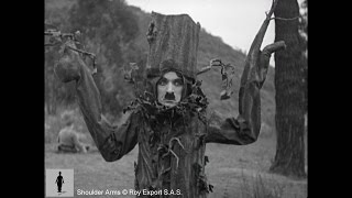 Charlie Chaplin  Disguised as a Tree  Shoulder Arms clip