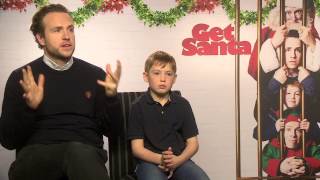 Get Santa Christmas Movie interviews with Rafe Spall Kit Connor  Christopher Smith