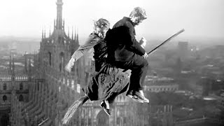 Miracle in Milan 1951 The escape by broomstick Final Scene Vittorio De Sica Miracolo a Milano