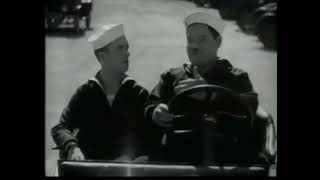 Laurel and Hardy in Two Tars 1928 Silent Comedy BW Stan  Ollie Destroy Several Antique Cars