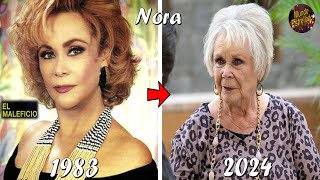 As lucen los Actores de la Telenovela EL MALEFICIO 1983 en 2024  Antes y Despues