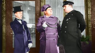 Laurel and Hardy Double Whoopee Colorized  Best Comedy Scenes from the Film  1929