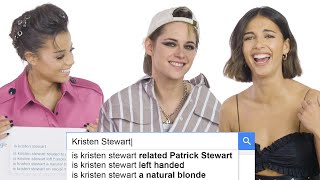 Kristen Stewart Naomi Scott and Ella Balinska Answer the Webs Most Searched Questions  WIRED