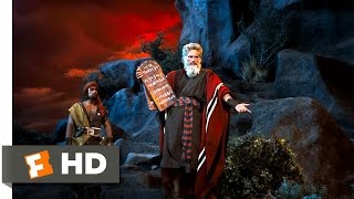 The Ten Commandments 710 Movie CLIP  Moses Presents the Ten Commandments 1956 HD