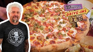 Guy Fieri Returns for DYNAMITE Spicy Pig Pizza in CO  Diners DriveIns and Dives  Food Network