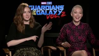 Guardians of the Galaxy Vol 2 Interview  Karen Gillan  Pom Klementieff