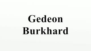 Gedeon Burkhard