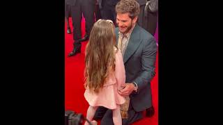 Andrew Garfield reunites with on screen daughter at We Live in Time premiere studiocanal