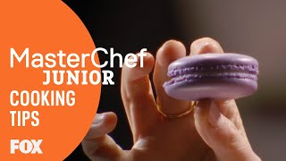 Cooking Tips How To Make The Perfect Macarons  Season 5  MASTERCHEF JUNIOR