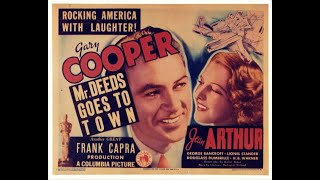 Gary Cooper  Jean Arthur in Frank Capras Mr Deeds Goes To Town 1936