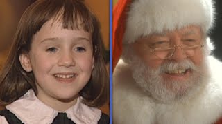 Miracle on 34th Street Mara Wilson Talks Santas Beard Scene in OnSet Interview Flashback