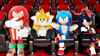 SONIC THE HEDGEHOG 3 Watching Gladiator II Trailer NEW 2024