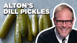 Alton Brown Makes Homemade Dill Pickles  Good Eats  Food Network