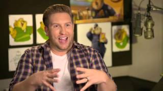 Zootopia Nate Torrence Clawhauser Behind the Scenes Movie Interview  ScreenSlam