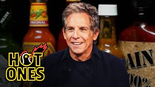 Ben Stiller Giggles Uncontrollably While Eating Spicy Wings  Hot Ones