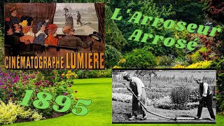 LArroseur Arros  The Waterer Watered 1895 Auguste and Louis Lumire  Short Silent Comedy Film