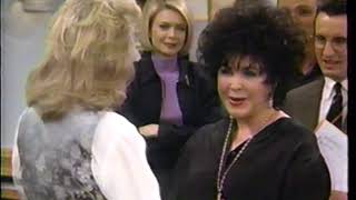 Elizabeth Taylor guest appearance on Murphy Brown 1996Candice Bergen Faith Ford Grant Shaud