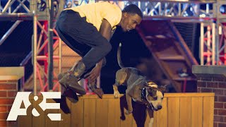 Rocko the Pit Bull Wins Fastest Run of the Night  Americas Top Dog Season 1  AE