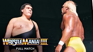 FULL MATCH  Hulk Hogan vs Andre the Giant  WWE Championship Match WrestleMania III