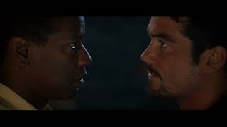 Out of Time 2003 Intense Indirect Confrontation in Bar scene with Denzel Washington and Dean Cain