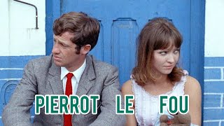 Pierrot le Fou 1965  JeanPaul Belmondo  Anna Karina  JeanLuc Godard