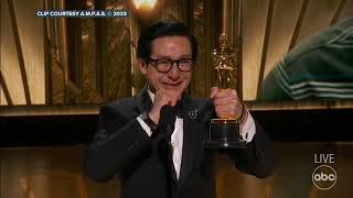 Ke Huy Quan is overcome with emotion as he accepts Oscar  full speech
