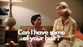 The best of MAD MEN  Glen Bishop  Betty Draper Piece of hair scene  HD with subtitles