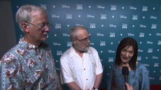 Moana John Musker Ron Clements  Osnat Shurer D23 2015 Red Carpet Interview  ScreenSlam