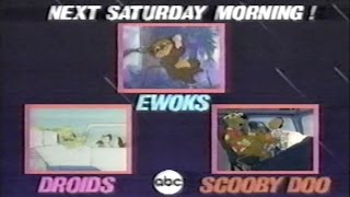 ABC Ewoks Droids  Scooby Doo promo 1985