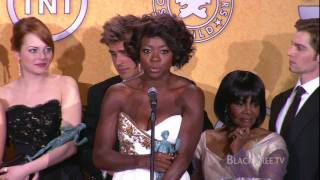 Viola Davis and the cast of The Help on their SAG Award Win