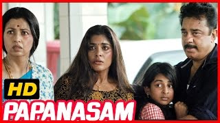 Papanasam  Police investigation Scene  Police enquiry Scene  Kamal Haasan  Goutami