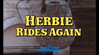 Herbie Rides Again 1974 title sequence