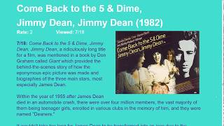 Movie Review Come Back to the 5  Dime Jimmy Dean Jimmy Dean 1982 HD