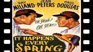 It Happens Every Spring 1949 Full Movie Staring Ray Milland Jean Peters Paul Douglas Comedy Family