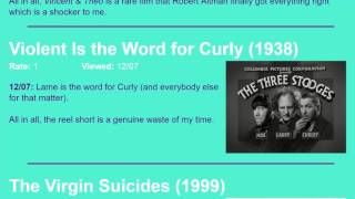 Movie Review Violent Is the Word for Curly 1938 HD