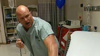 Stone Cold Steve Austin infiltrates Mr McMahons hospital room Raw Oct 5 1998