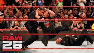 Stone Cold Steve Austin Stuns Shane and Mr McMahon Raw 25 Jan 22 2018