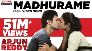 Madhurame Full Video Song  Arjun Reddy Video Songs  Vijay Devarakonda Shalini  Sandeep  Radhan