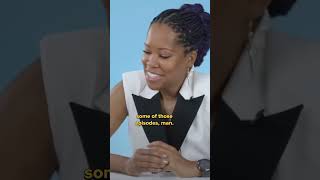 Regina King Reacts To Her Iconic Role In The Boondocks shorts