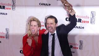 Crmonie Csar 2019  photocall Andra Bescond ric Mtayer Les Chatouilles 4K