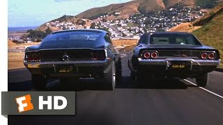 Bullitt 1968  Ford Mustang vs Dodge Charger Scene 510  Movieclips
