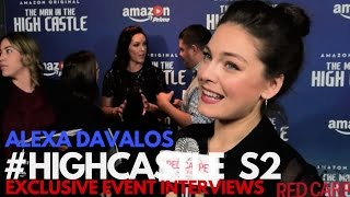 Alexa Davalos Interviewed at The Man in the High Castle Season 2 Premiere HighCastle